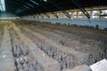 Exhibition of the famous Chinese Terracotta Army in Xian China Royalty Free Stock Photo